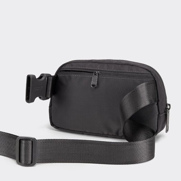 Unisex Nylon Fanny Pack Waist Bag Crossbody Belt Bag Adjustable Grey main image 4